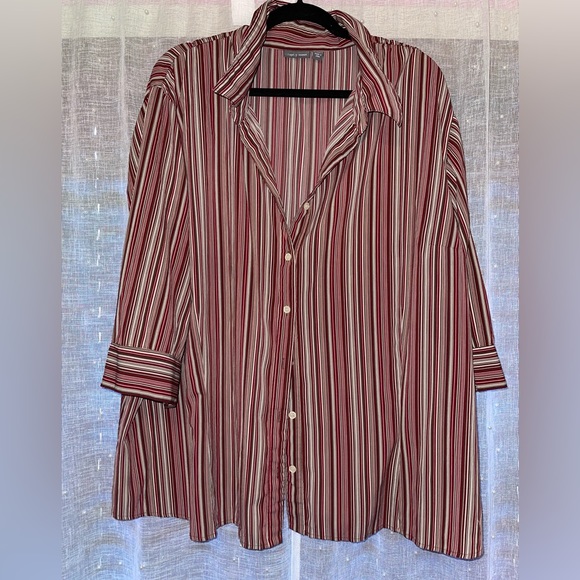 Apt 9 striped button up blouse - Picture 5 of 5
